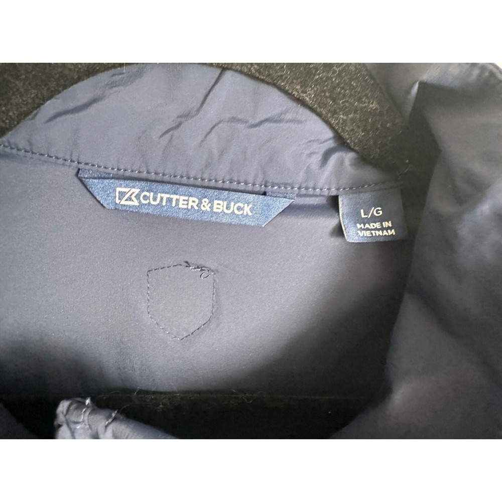 Unavailable - Cutter and Buck Mens Navy Blue Golf Vest Lightweight Full Zip - Picture 2 of 3